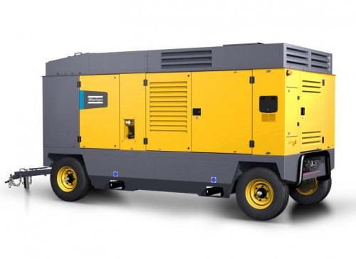 Дизельный компрессор Atlas Copco V 1200 на шасси